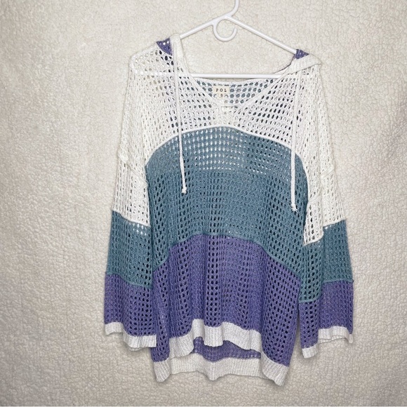 POL loose knit hooded summer sweater small - Picture 1 of 7